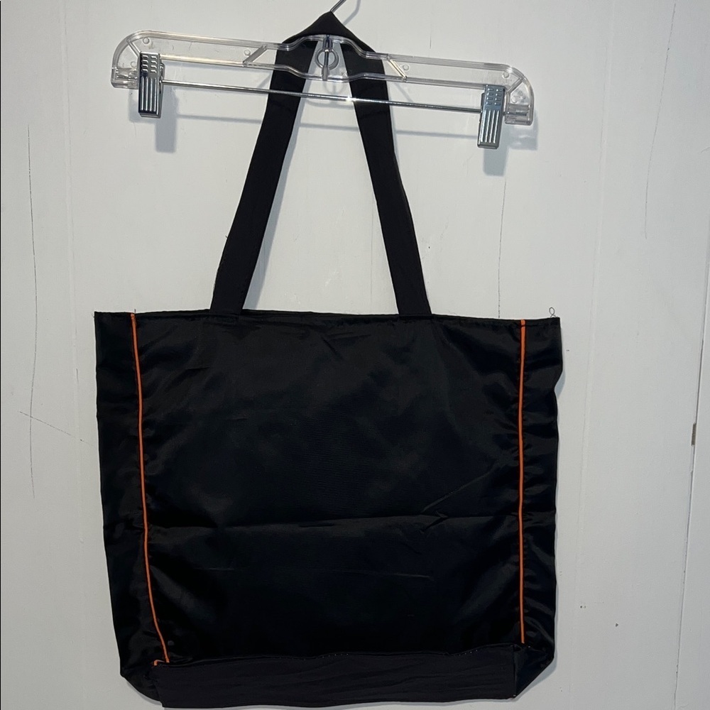 Vietnam Themed Black and Blue Embroidered Tote Bag - Picture 2 of 3